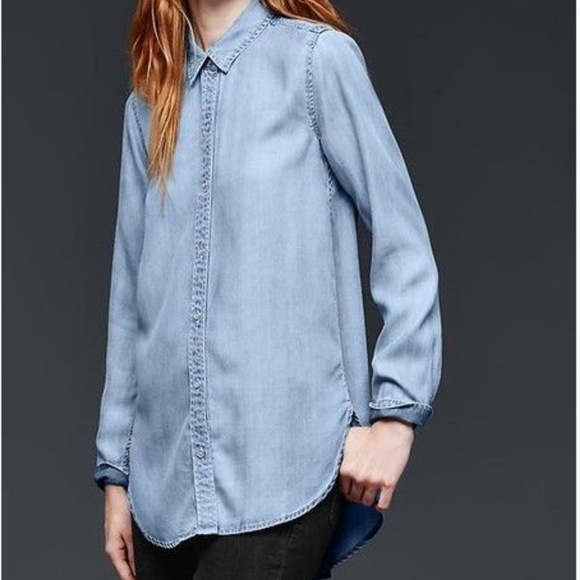 GAP Tops - Gap Denim Chambray Shirt